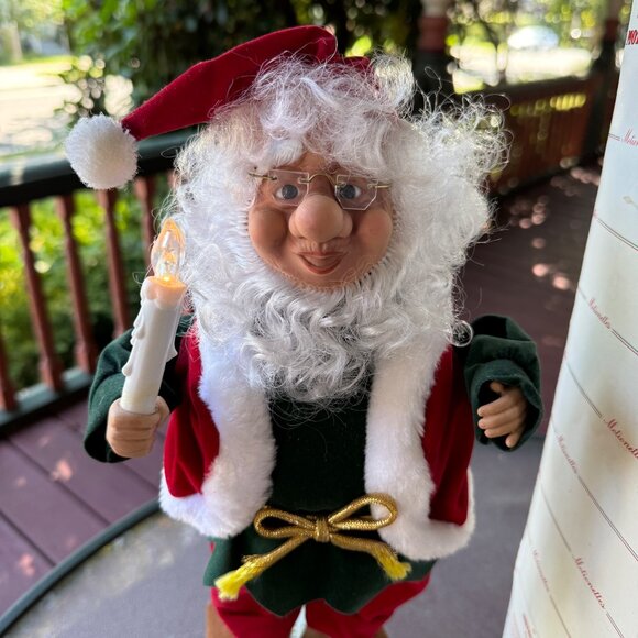 Vintage Telco Motion-ettes Of Christmas Animated Santa Display Figure - Picture 2 of 6